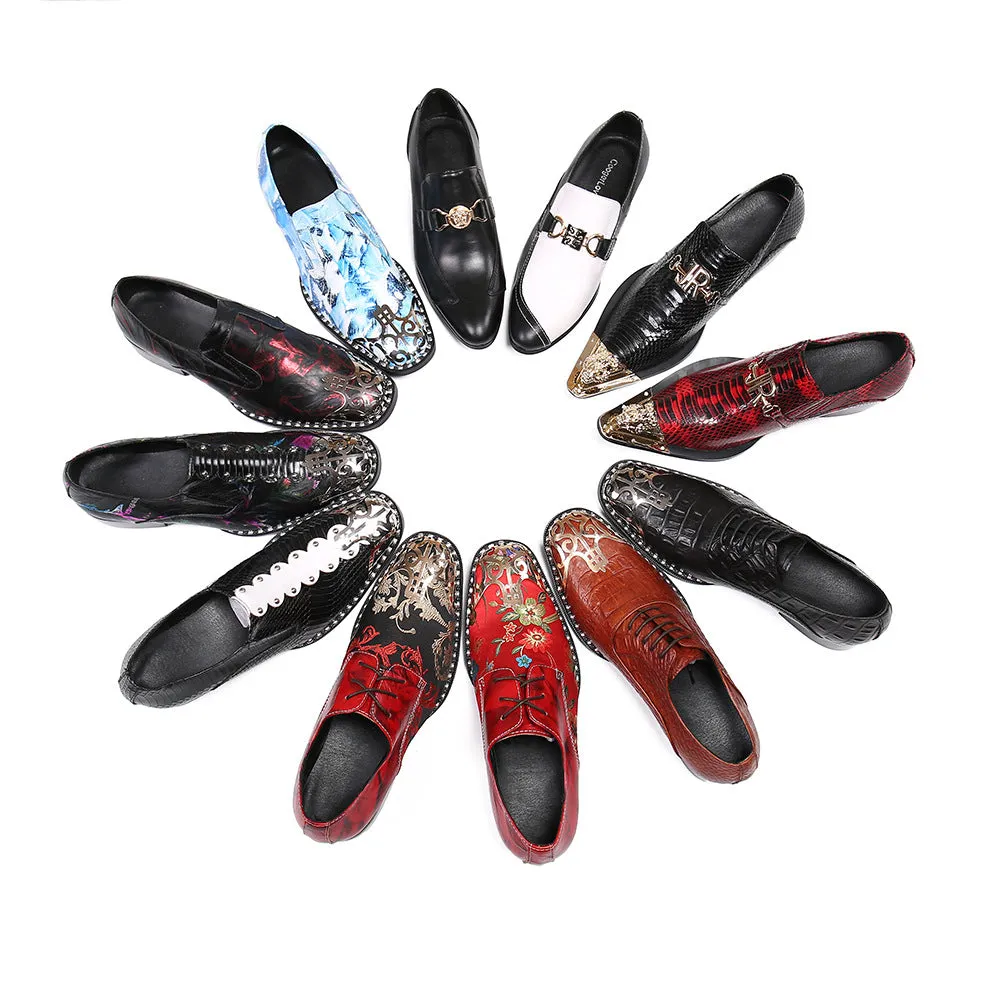 24 new European and American leather shoes, new low-top leather shoes, daily loafers, shoes, men's trendy shoes, one piece of dropshipping