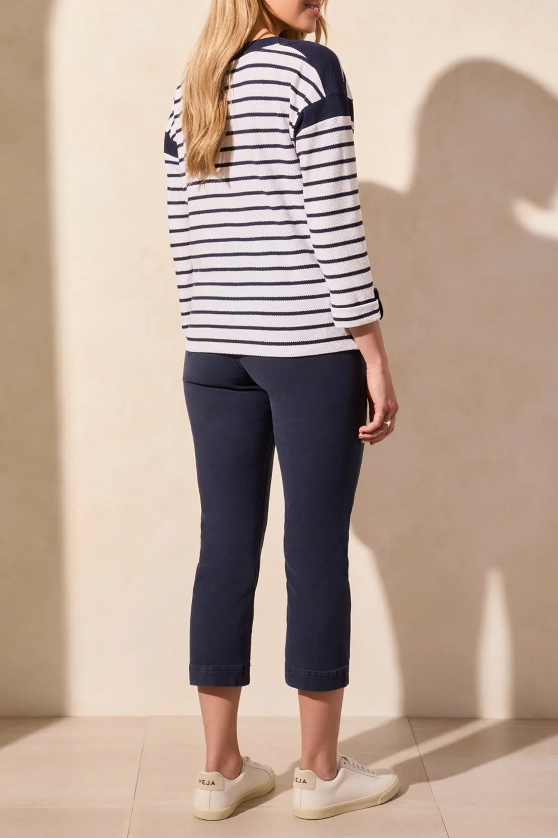 3/4 Boat Neck Top