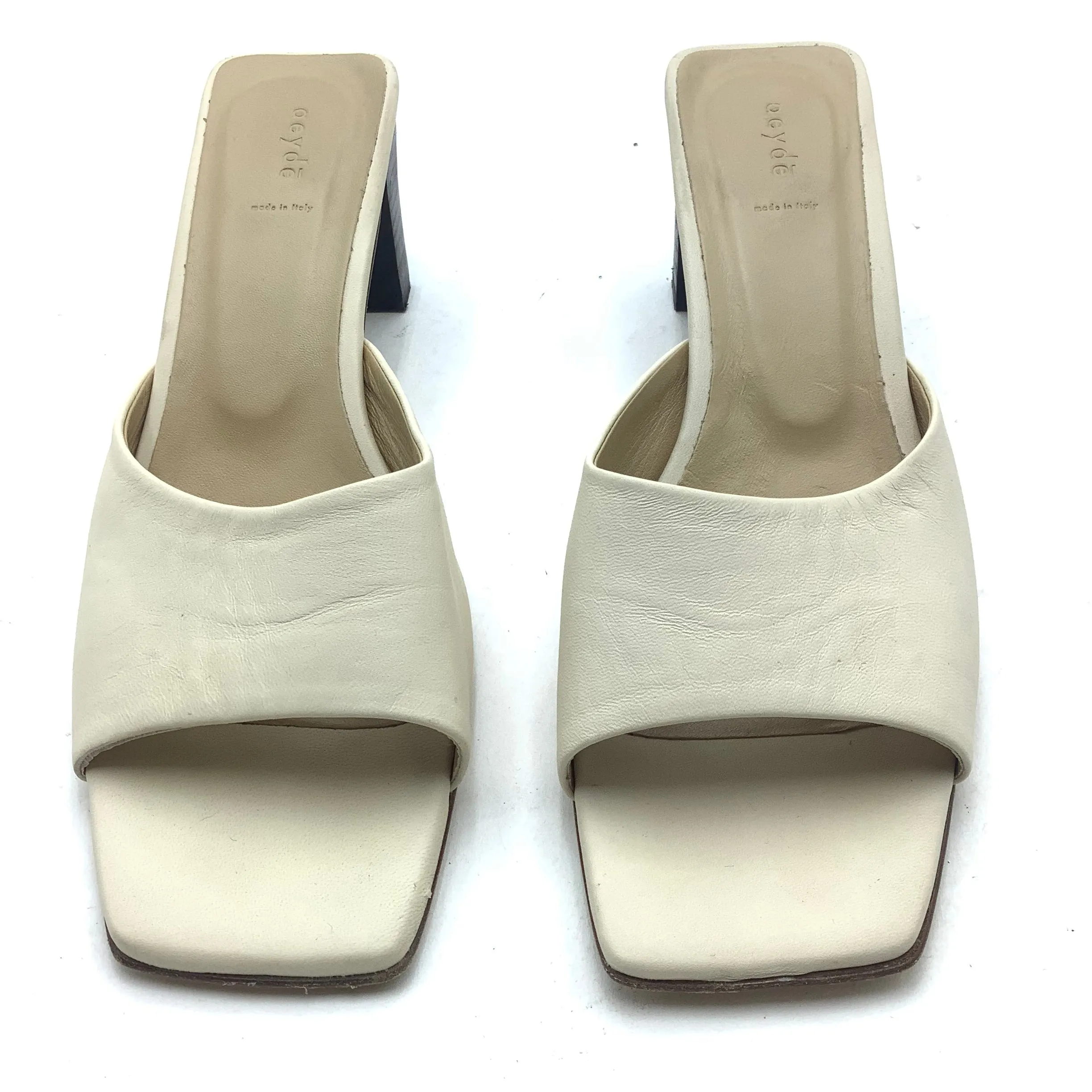 Ayede Women's Katti Leather Mules Cream Size: 6