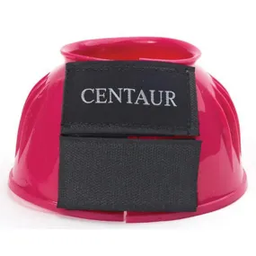 Centaur Polyvinyl chloride Ribbed Double Hook and Loop Bell Boots, Hot Pink