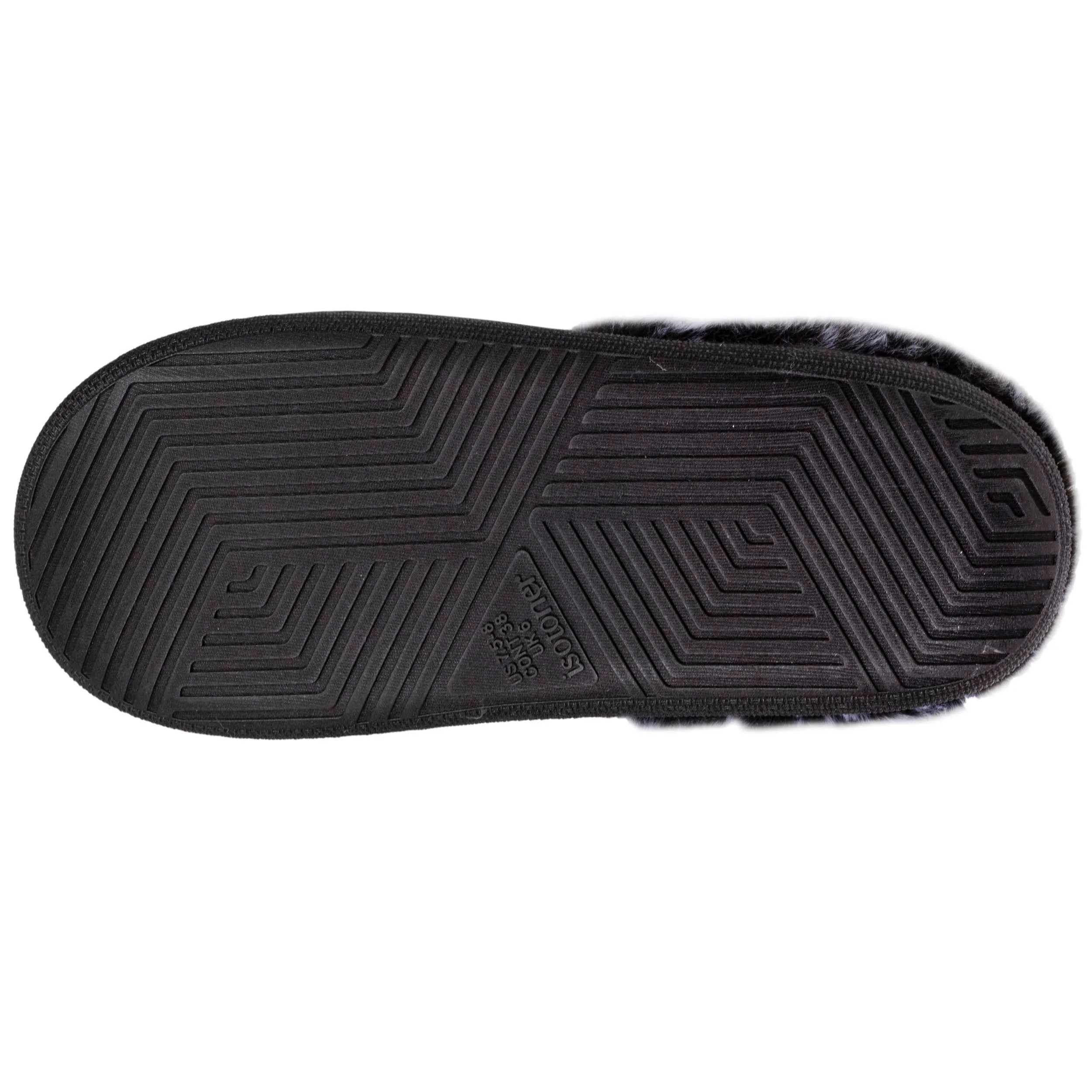 Chaussons mules bouncy Femme Gris chats