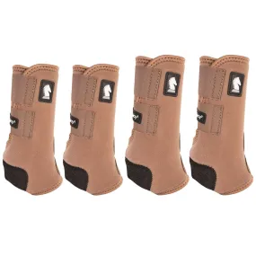 Classic Equine Legacy2 Horse Front Hind Sports Boots 4 Pack Caribou