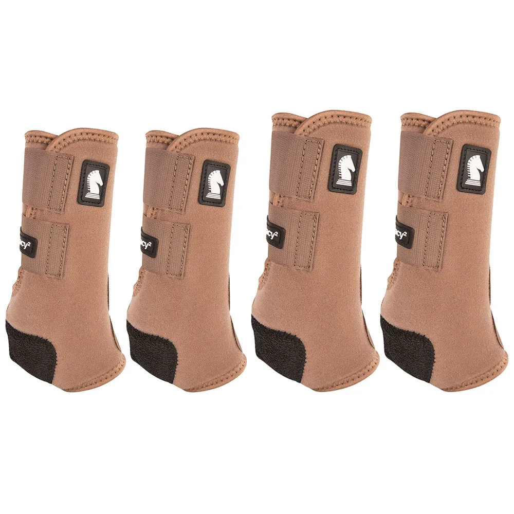 Classic Equine Legacy2 Horse Front Hind Sports Boots 4 Pack Caribou