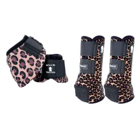 Classic Equine Lightweight Legacy2 Front Dyno Bell Boots Pair Cheetah
