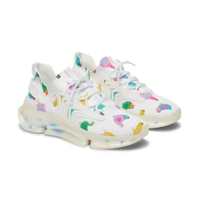 Colorful Chickens Women's Mesh Sneakers