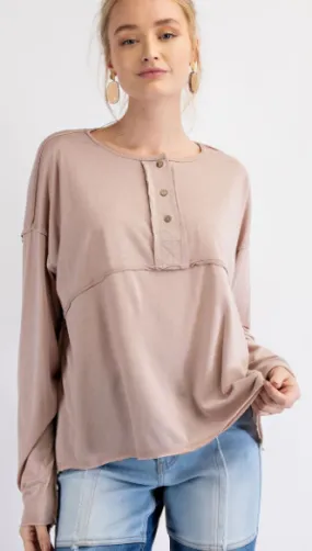 Cotton Henley Top