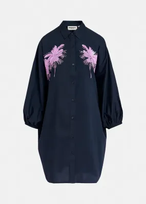Essentiel Antwerp Frilled Dress in  Navy