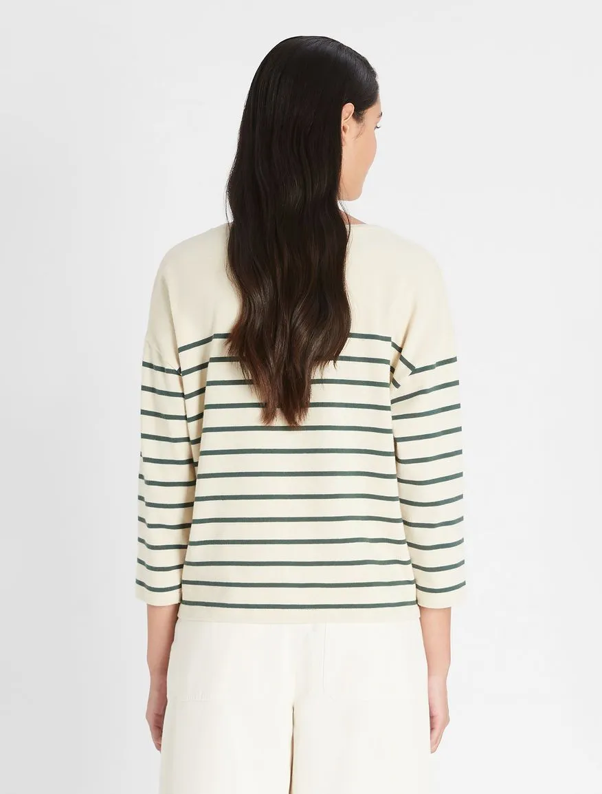 Estella Cotton Jersey 3/4 Sleeve Tee