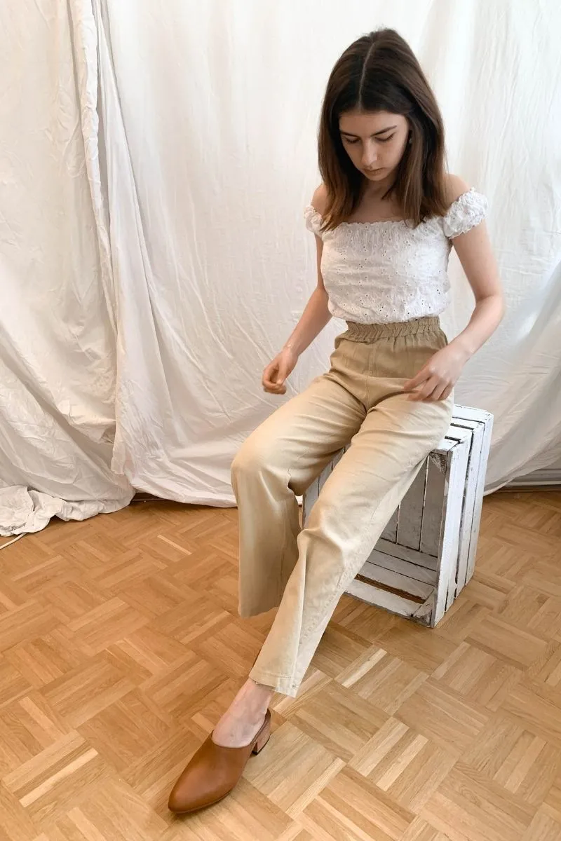 FABIOLA Mule Cognac
