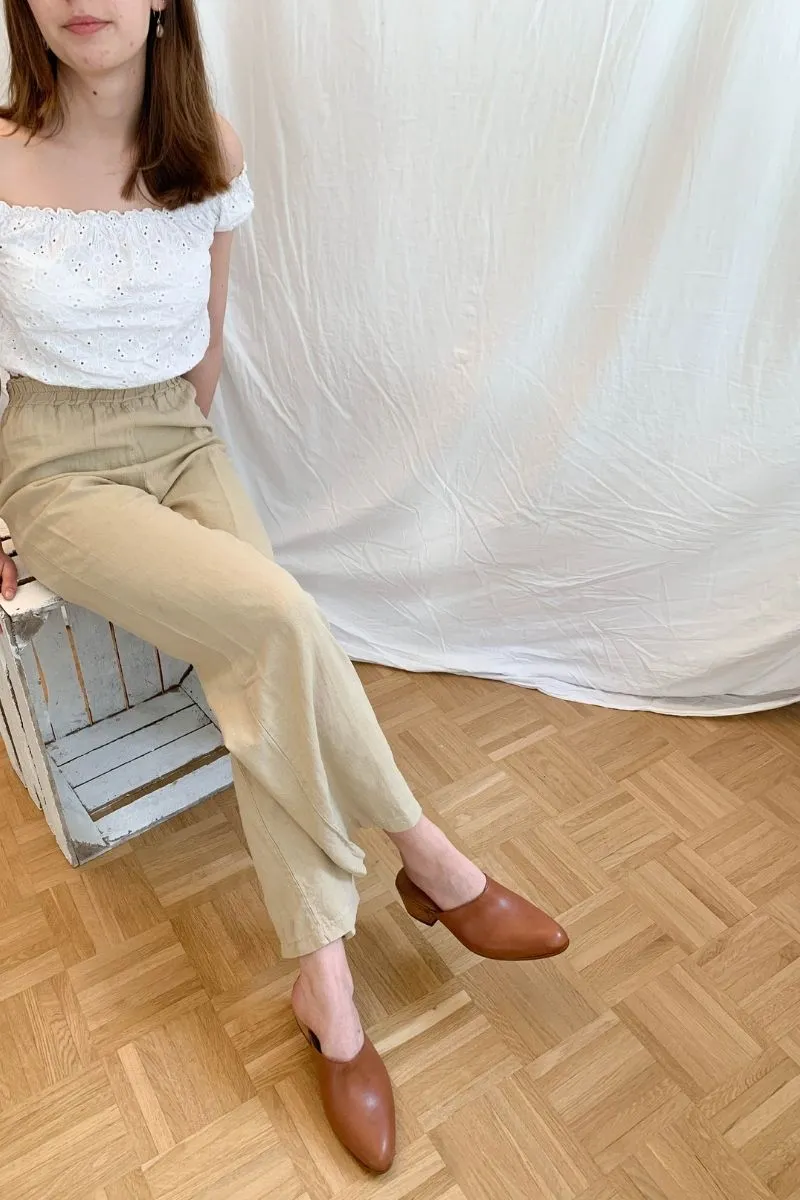 FABIOLA Mule Cognac