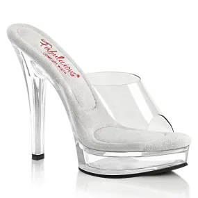 Fabulicious Majesty 501 Womens 5 Inch Heel, Bikini Posing Competition Slip-On Mules