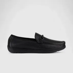 Formales Leather Loafers Black TZ-01-C3