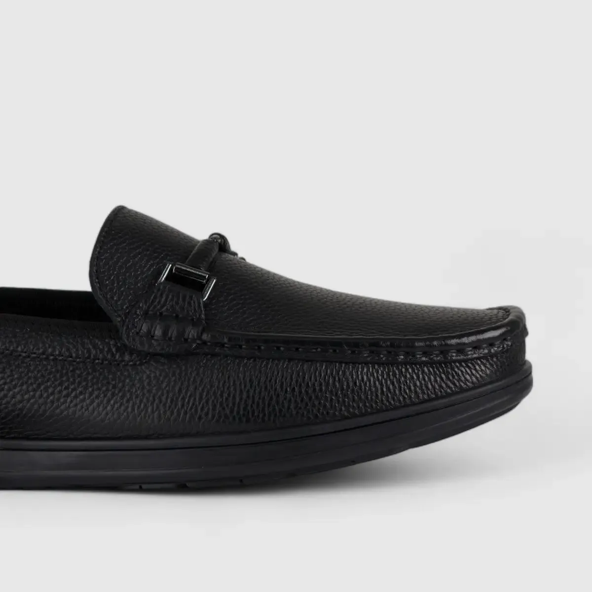 Formales Leather Loafers Black TZ-01-C3