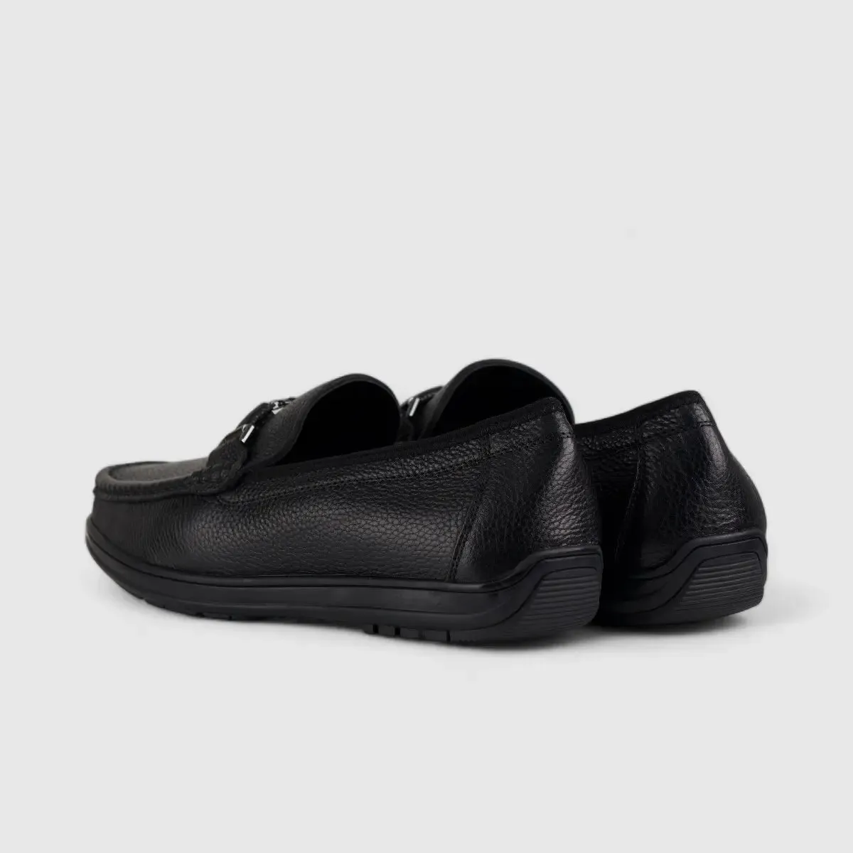 Formales Leather Loafers Black TZ-01-C3