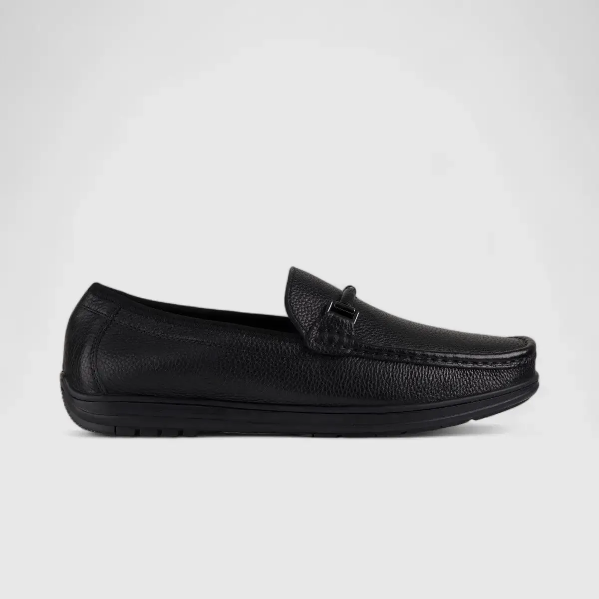 Formales Leather Loafers Black TZ-01-C3
