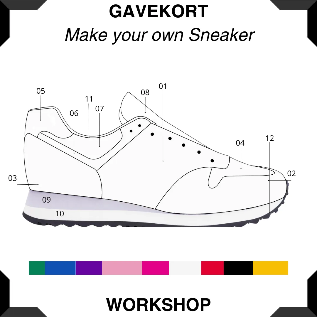 Gift Card Workshop Denmark - Make my own sneaker -  Digital