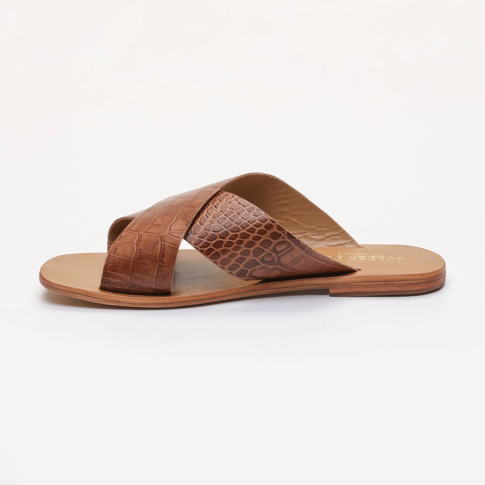 Golden Sun - Mules Primavista - Croco Beige