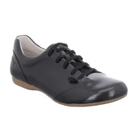 Josef Seibel Women's Fiona 08 Slip-On Leather Lace Up Shoes Black