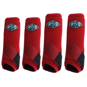 L Professionals Choice Sports Medicine 2XCOOL Horse 4 Pack Boots Crimson