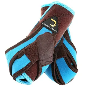 Large Dynamic Edge 2 Tone Horse Hind Rear Leg Sports Boots Pair