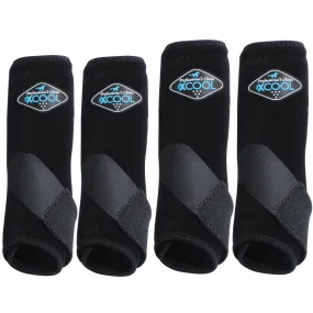 Large Professionals Choice Sports Medicine 2XCOOL Horse 4 Pack Boots Black