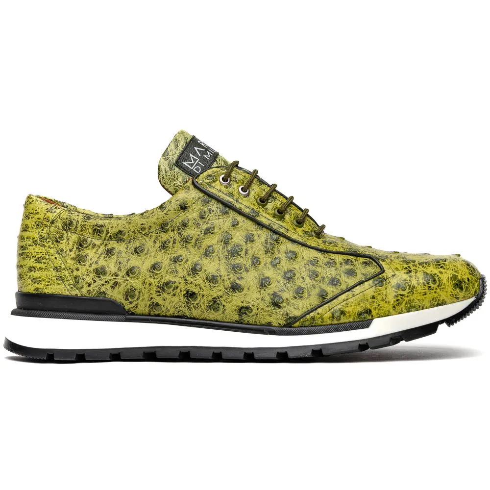 Marco Di Milano Scanno Ostrich and Rubber Green