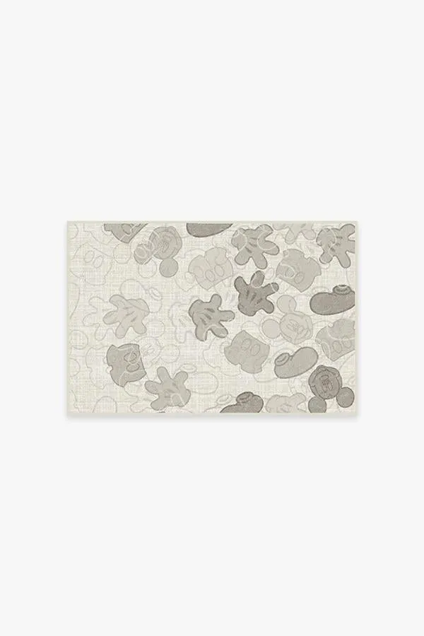 Mickey All Over Natural Tufted Rug