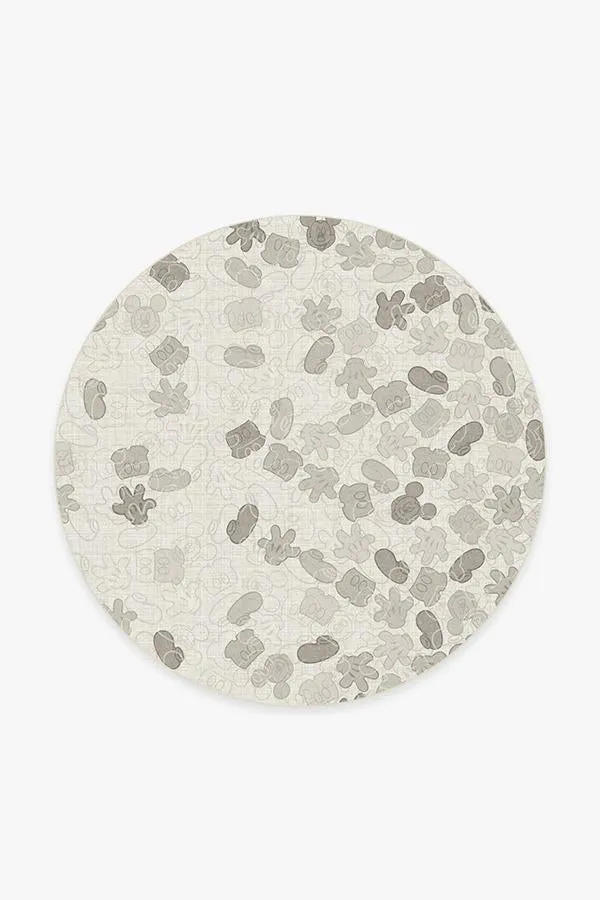 Mickey All Over Natural Tufted Rug