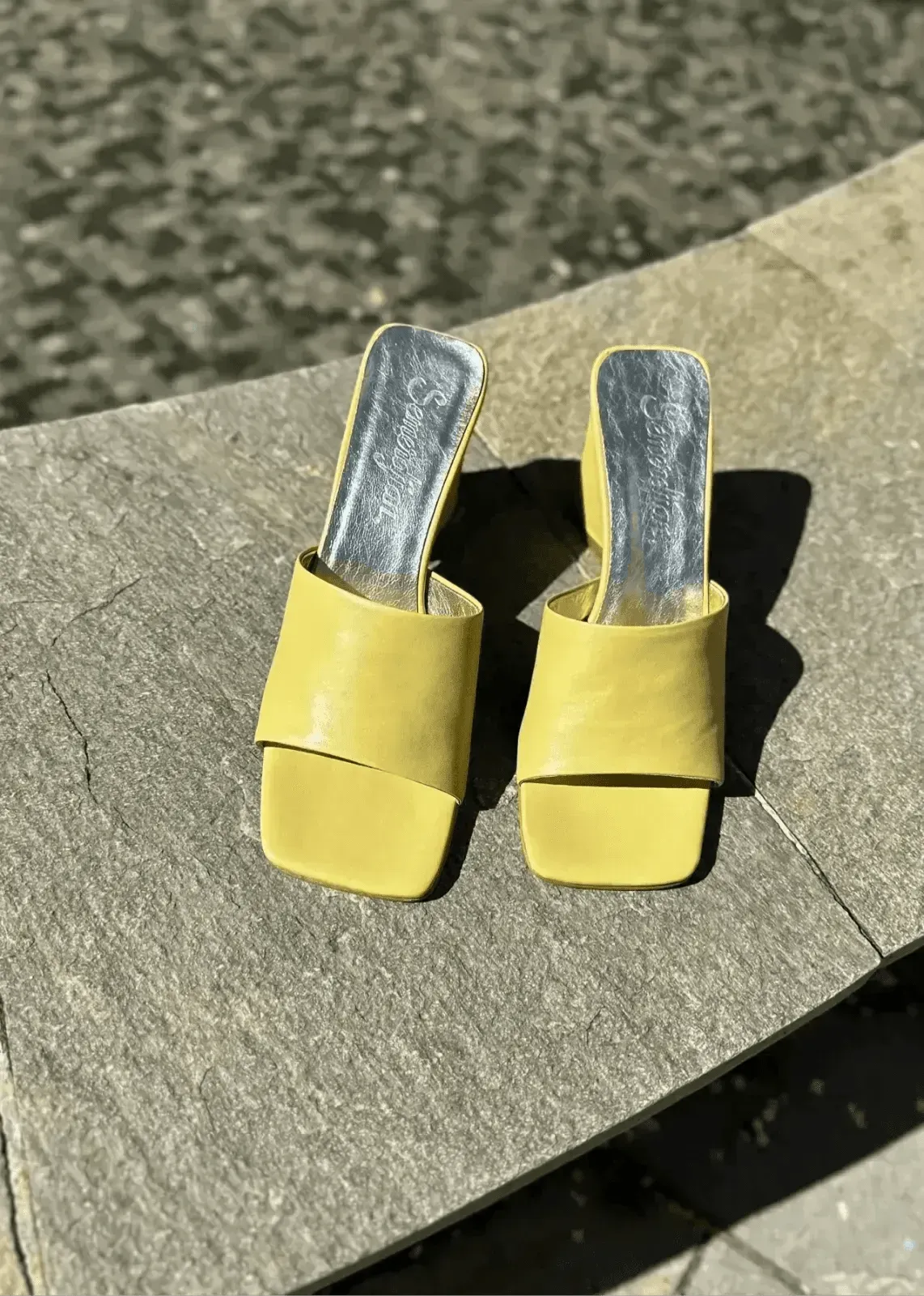 Mules à talons Semerdjian Norcia Limone