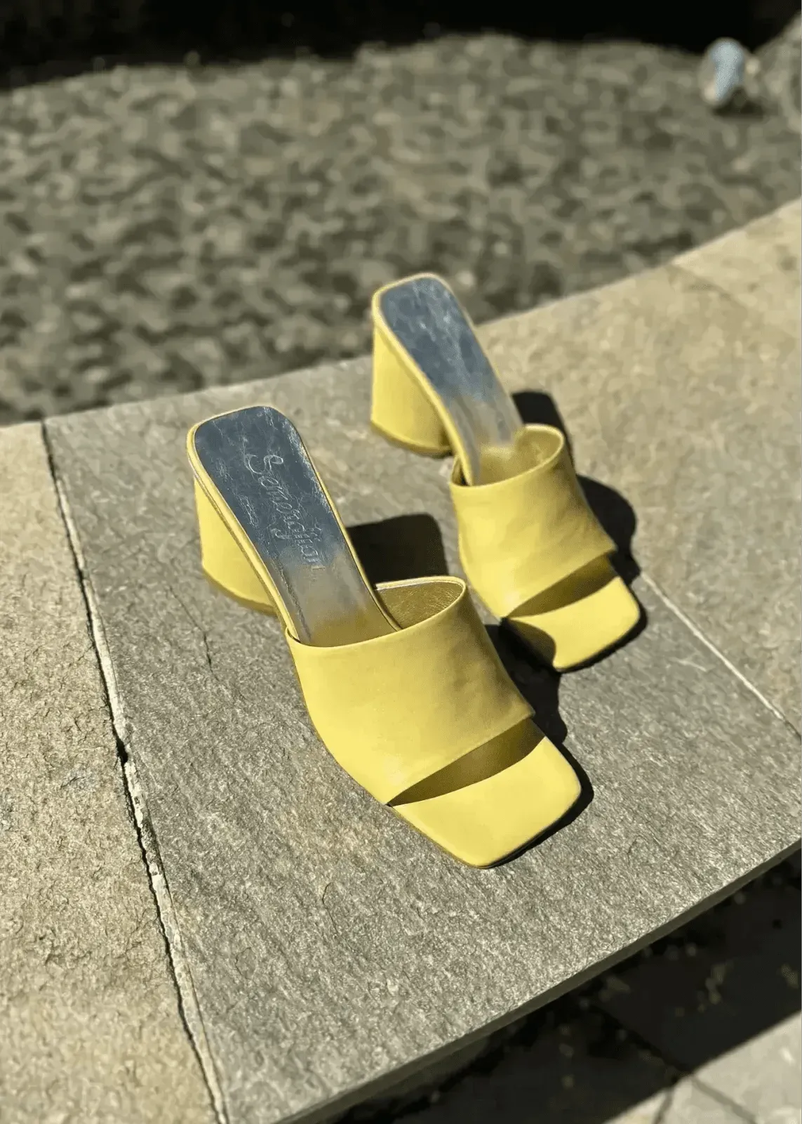 Mules à talons Semerdjian Norcia Limone