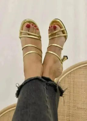 Mules à talons Toral Weekend Gold