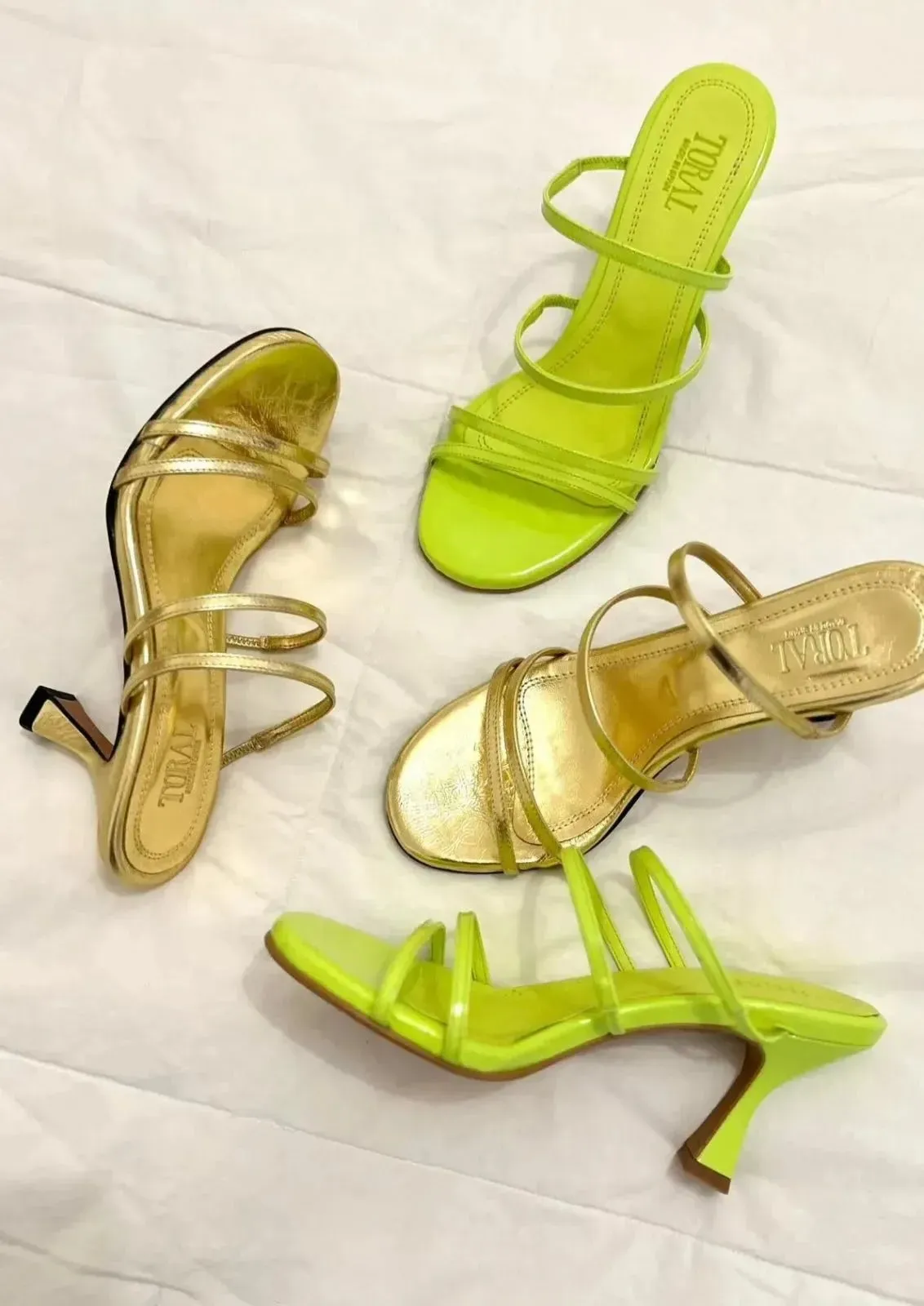 Mules à talons Toral Weekend Gold