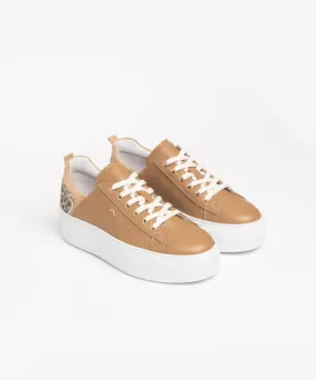 NERO GIARDINI TRAINERS LEATHER PLATFORM
