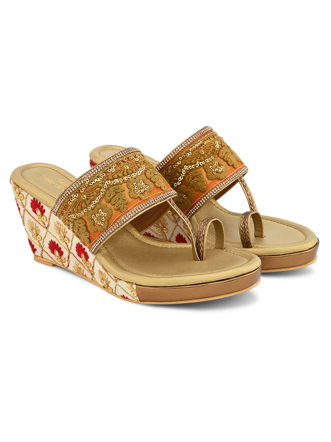 Pelle Albero Antic Wedges for Women