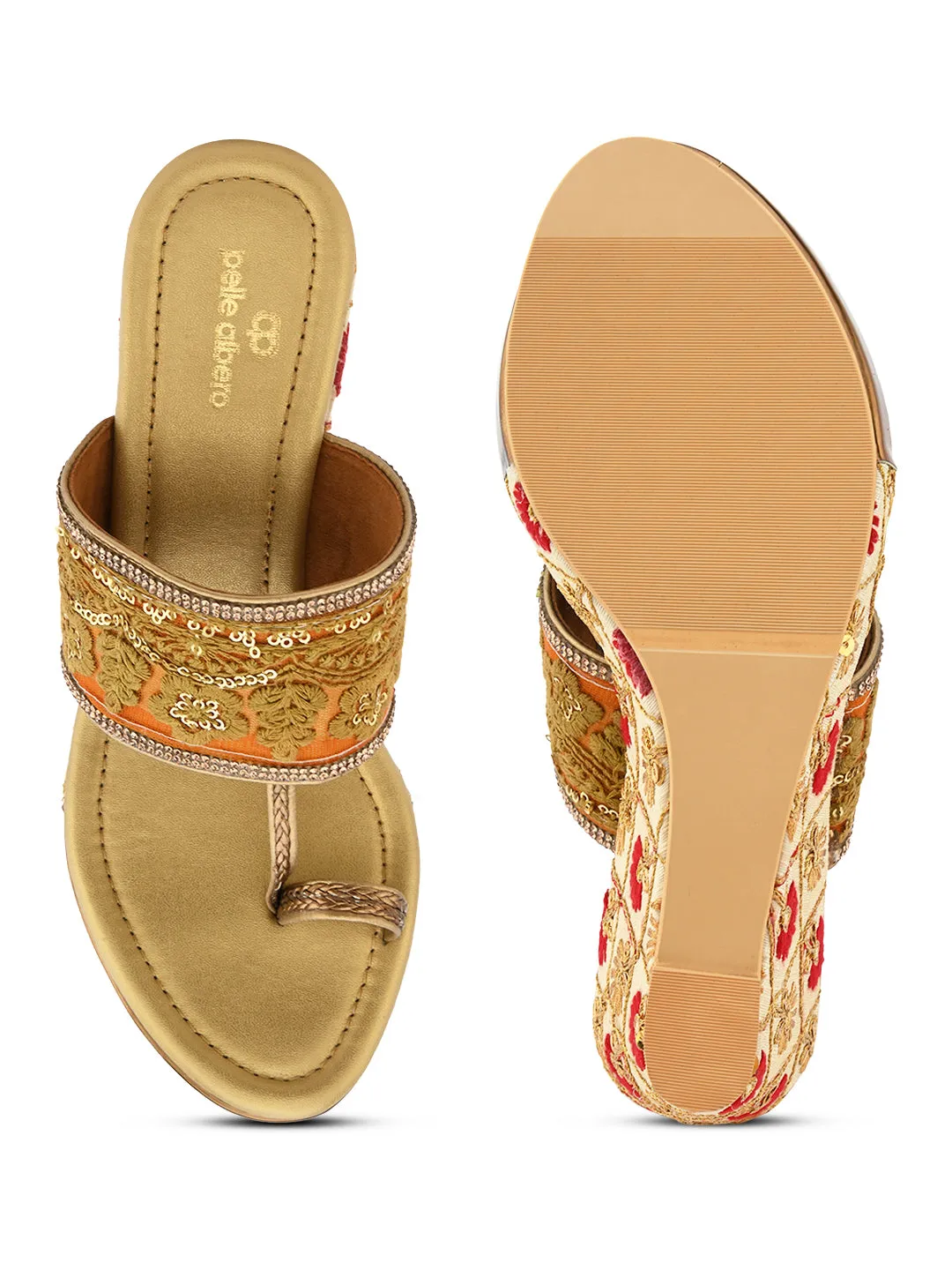 Pelle Albero Antic Wedges for Women