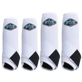 Professionals Choice 2XCool Horse Sports Boots 4 Pack White