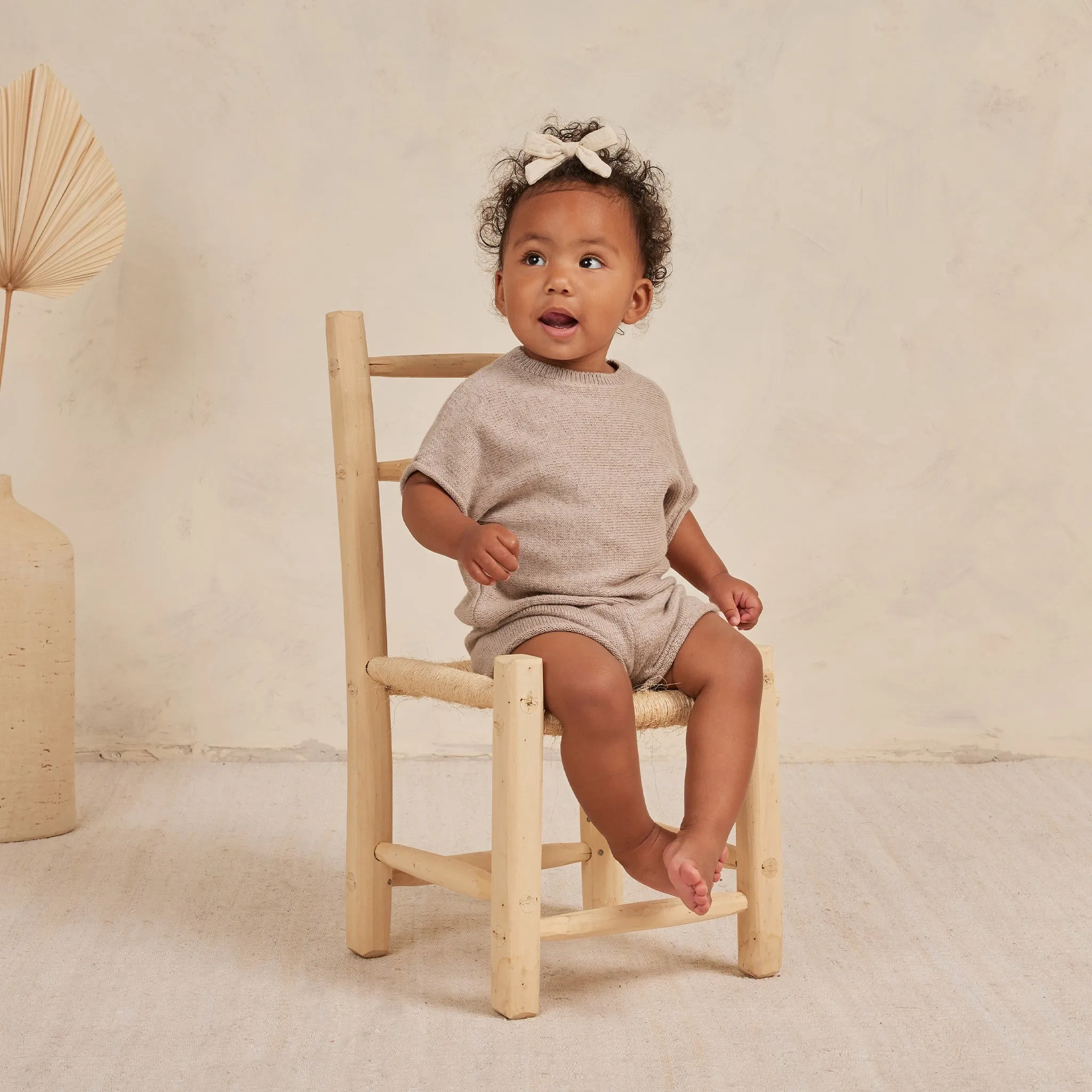 QUINCY MAE - Relaxed Summer Knit Set | Heathered Oat