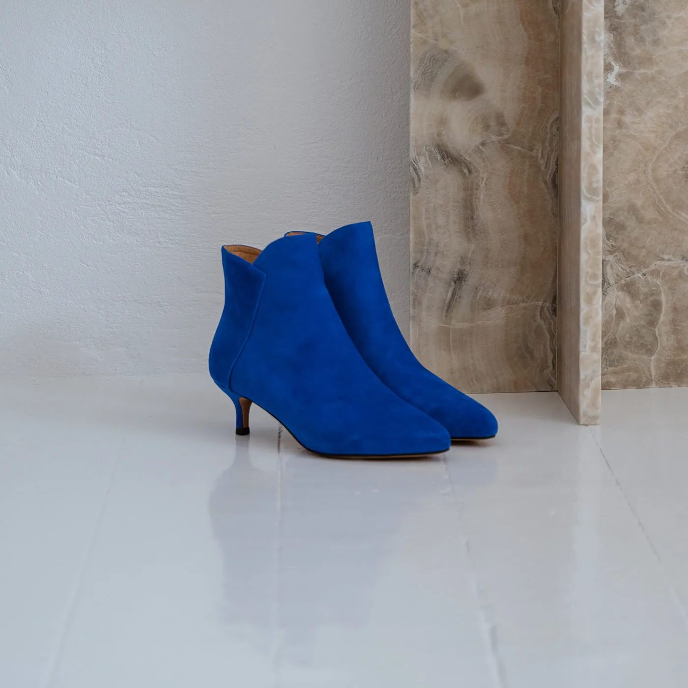 Saga boot suede - COBALT