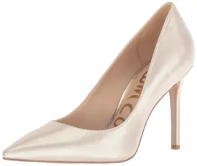 Sam Edelman Women's Hazel Dress Pump Gold Leather High Heel Pointed Toe Stiletto