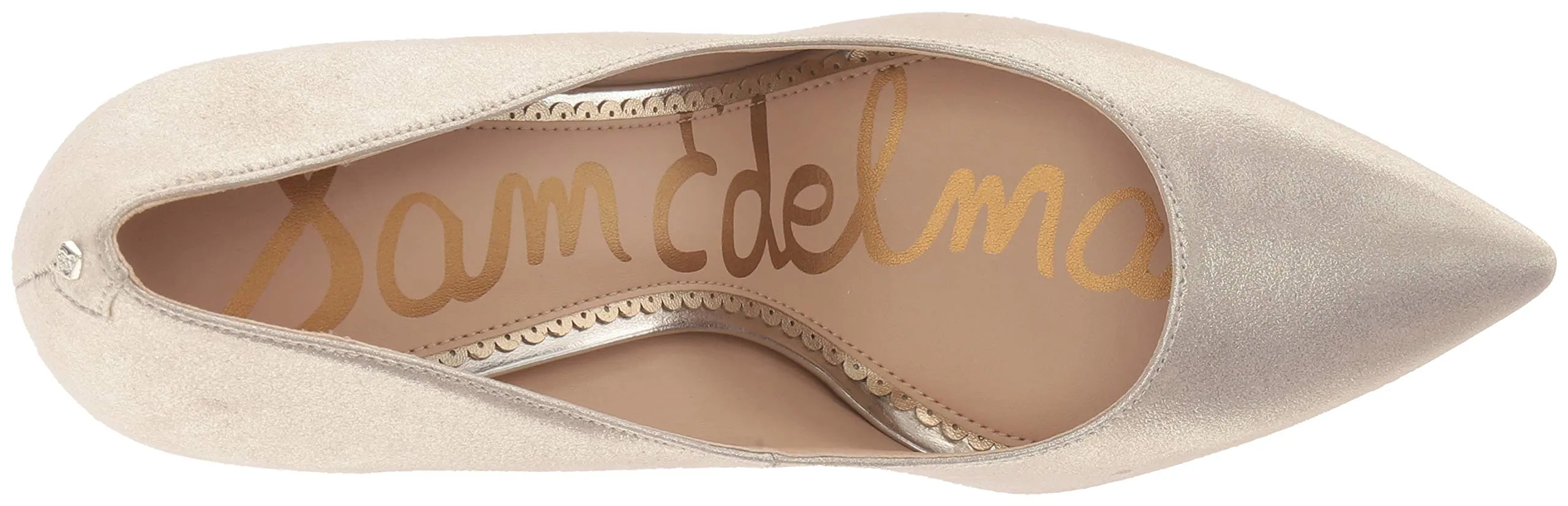 Sam Edelman Women's Hazel Dress Pump Gold Leather High Heel Pointed Toe Stiletto