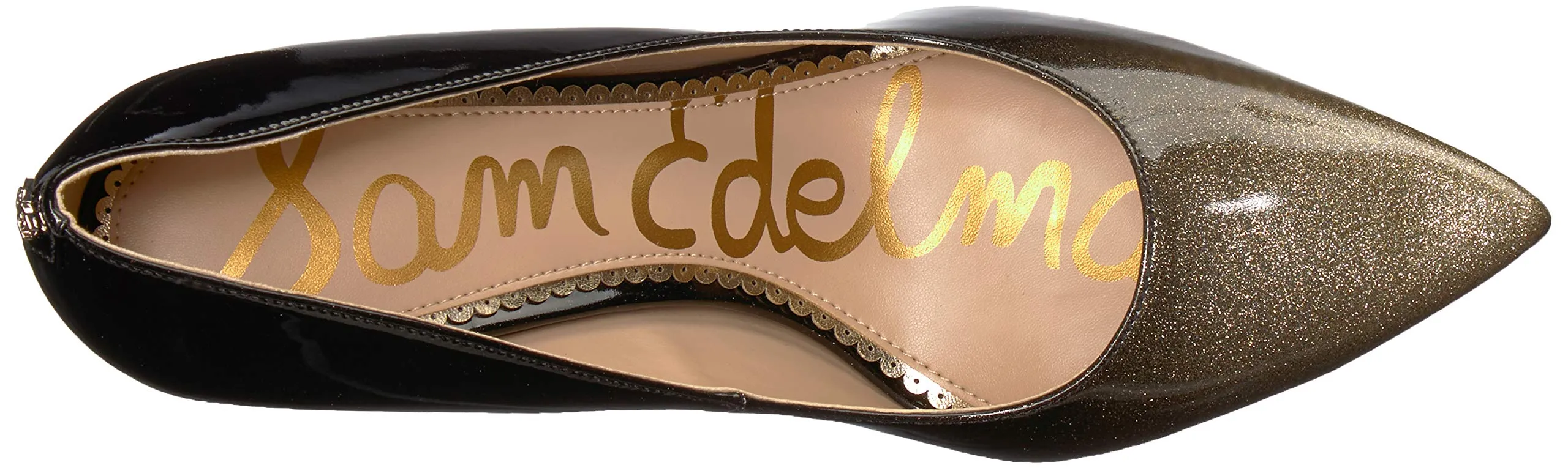 Sam Edelman Women's Hazel Pump, Gold Degrade Crystal Patent, 8 M US