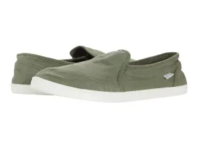 Sanuk PAIR O DICE Casual Canvas Slip On Loafers MILITARY GREEN (7.5, MILITARY GREEN)