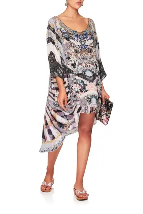 SCOOP BACK HEM DRESS IN HER SHOES
