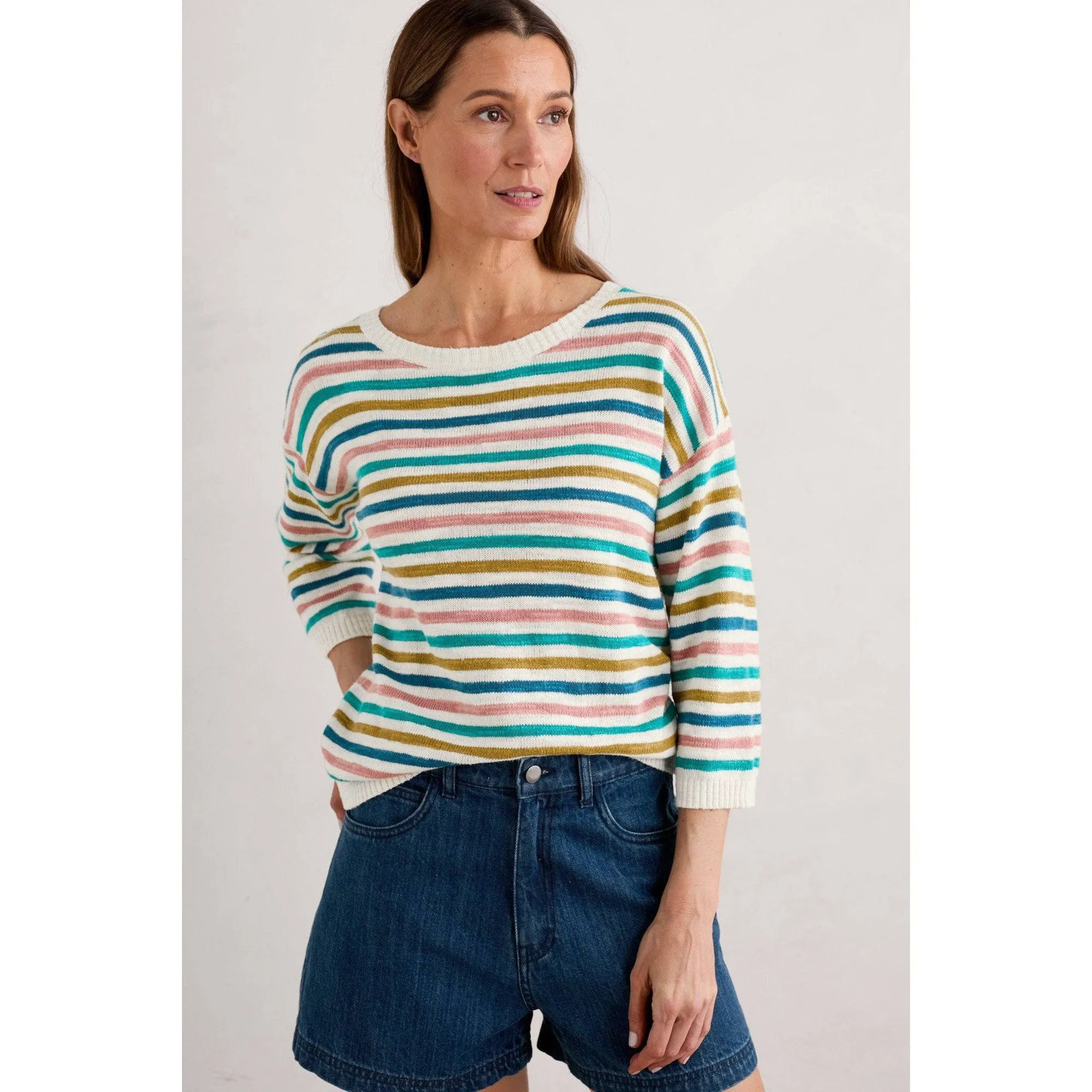 Seasalt Knavock Jumper Mini Cornish Helford Multi