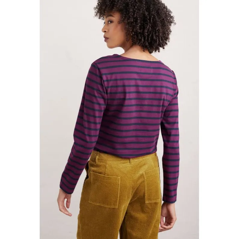 Seasalt Ladies Sailor Shirt Tri Breton Aniseed Maritime