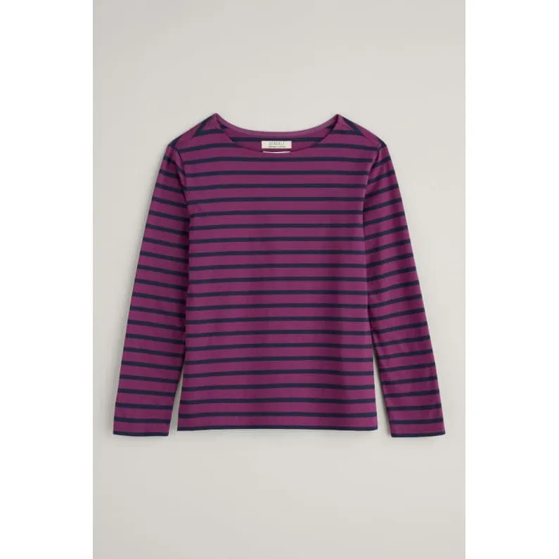 Seasalt Ladies Sailor Shirt Tri Breton Aniseed Maritime