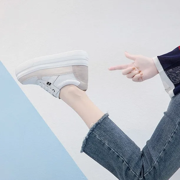 Small Size Thick Sole Inner Heel Height Increase Sneakers AS115