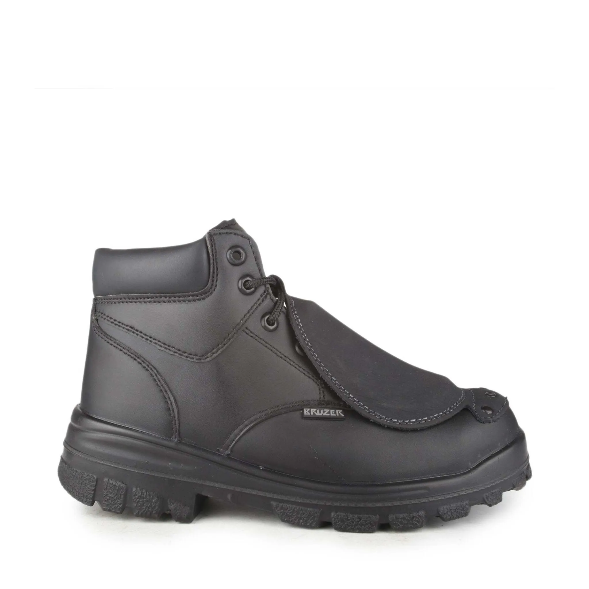 STC Men's 6" Press Safety Work Boots | Waterproof Leather, External Metguard, Steel Toe, Electric Shock & Puncture Resistant, Comfort Insole | Size 7-14