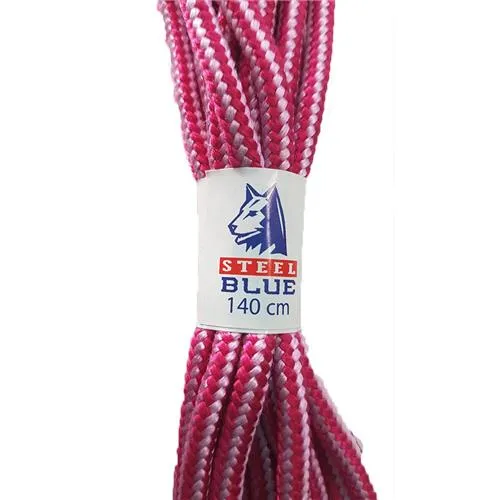 Steel Blue Laces Pink 140cm