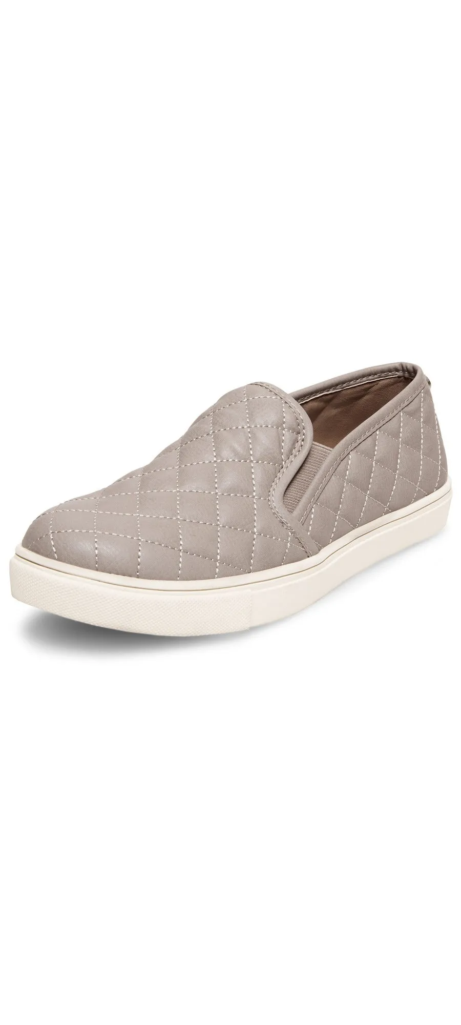 Steve Madden Ecentrcq Sporty Chic Quilted Slip-on Sneaker Grey
